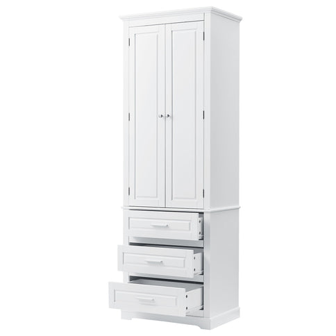 Storage Cabinet With 3 Drawers For Bathroom