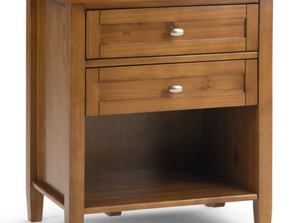 Warm Shaker - Bedside Table - Light Golden Brown