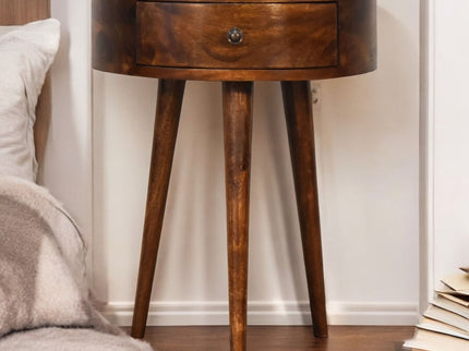 Semi Circle Nightstand - Chestnut