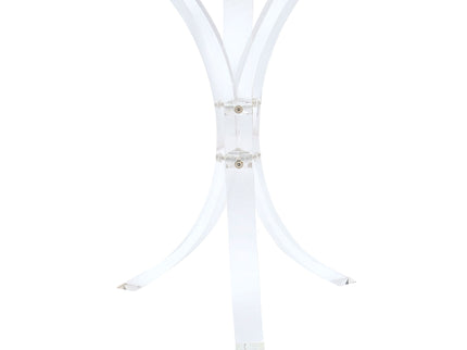 Bailey - Round Top Side Table - Clear