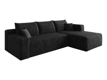 Cloud Sectional Sofa, Comfort U-Shaped Sofa For Living Room - Black