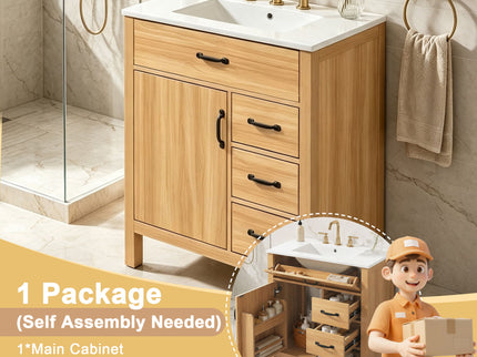 Modern Traditional Bathroom Vanity With Sink
