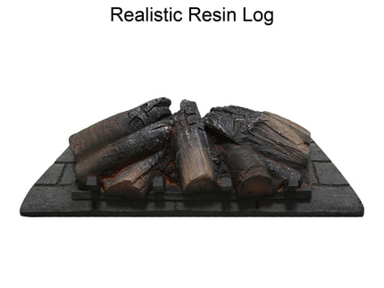 Infrared Quartz Heater Fireplace Insert -Woodlog Version With Brick