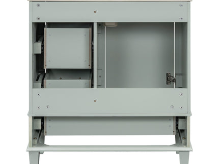 Bathroom Vanity, Modern Bathroom Cabinet With Sink Combo Set, Bathroom Storage Cabinet With A Soft Closing Door And 3 Drawers, Solid Wood Frame