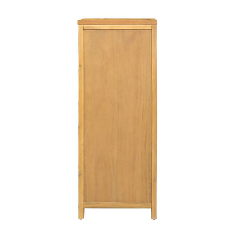 5 Drawer Dresser - Natural Wood / Brown