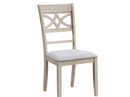 Ferris - 7 Piece Dining Set With Cross Back Chairs And Rectangular Table - Antique White
