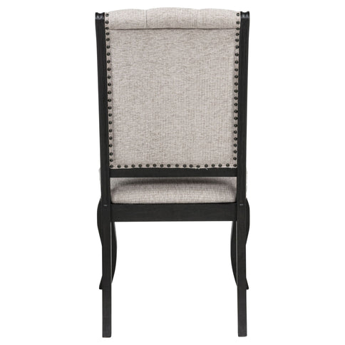Kinzler - Side Chairs (Set of 2) - Tan / Black