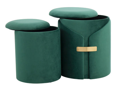 Dahlia - Contemporary / Glam Nesting Ottoman Set