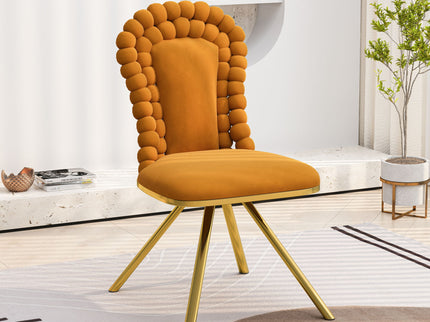 Upholstered Swivel Dining Chairs (Set of 2)