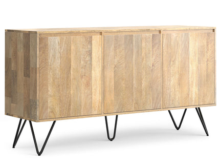 Hunter - 3 Door Sideboard Buffet With Hairpin Legs - Natural