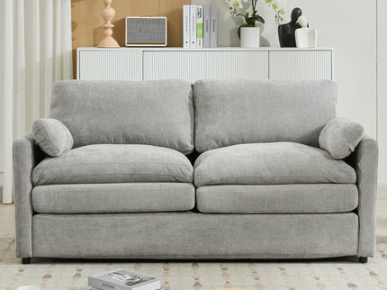 Cozy Upholstered Cushion Loveseat Sofa For Living Room