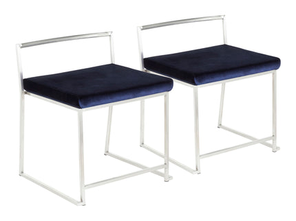 Fuji - Contemporary Stackable Dining Chair (Set of 2)