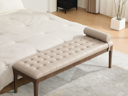 Upholstered End Of Bed Bench With Headrest