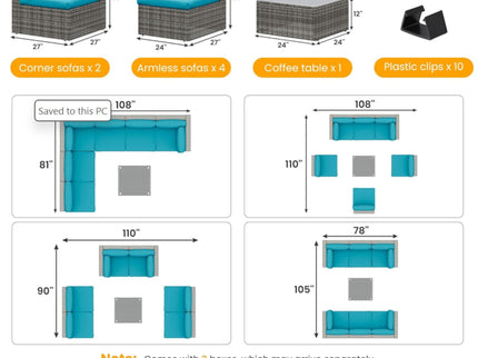 Modern Patio Set With Coffee Table