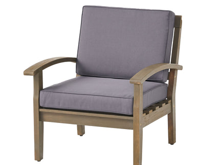 Peyton Club Chair Outdoor Seating Acacia Wood 32.25 X 28.00 X 31.25"