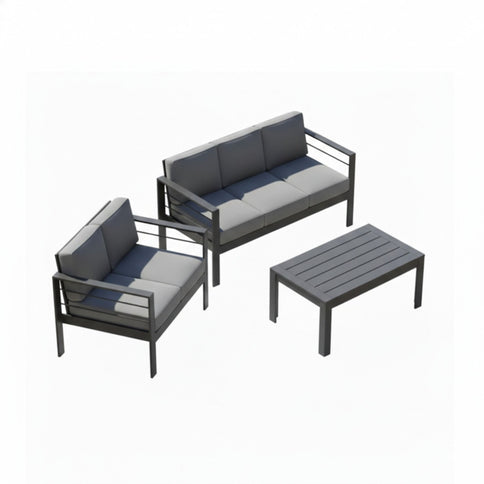 Outdoor Patio Set All-Weather With Thick Cushions