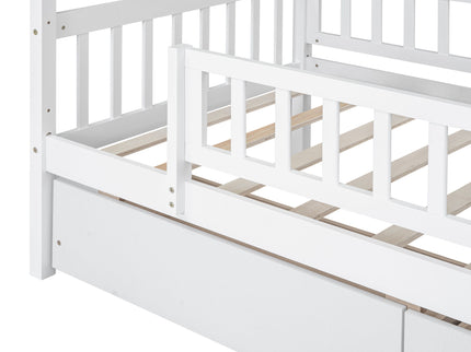 House Bed With 2 Drawers