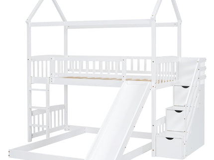 House Bunk Bed With Slide