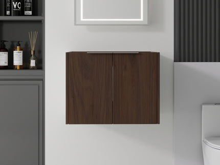 Floating Bathroom Vanity Cabinet With Soft Close Double Doors, Spacious Interior Storage, Wall Mounted, Cabinet Only