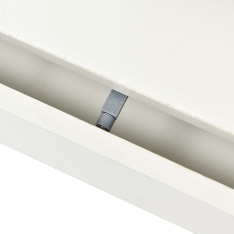 LED Coffee Table With 2 Drawers And Display Shelves