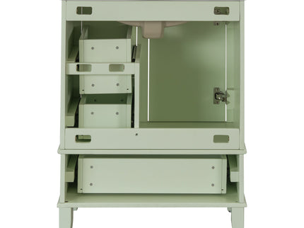 Bathroom Vanity, Modern Bathroom Cabinet With Sink Combo Set, Bathroom Storage Cabinet With A Soft Closing Door And 3 Drawers, Solid Wood Frame