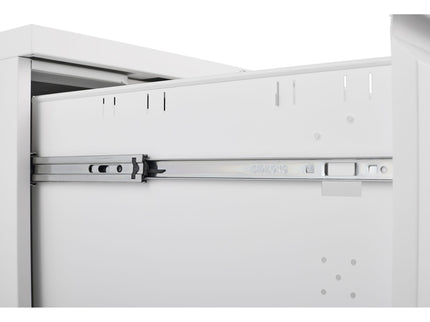 2 Drawer File Cabinet With Lock, Metal Under Desk Rolling Filing Cabinet Fits Letter / Legal / A4 Size For Home Office, Mobile Filing Cabinet