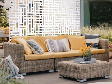 Decorative Freestanding Metal Privacy Screen For Indoor & Outdoor Use
