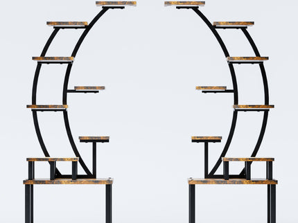 9 Tiered Indoor Plant Stand With 5 Adjustable Grow Lights