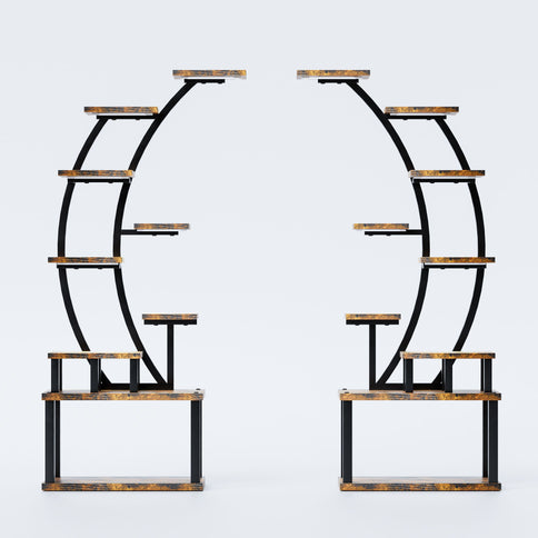 9 Tiered Indoor Plant Stand With 5 Adjustable Grow Lights