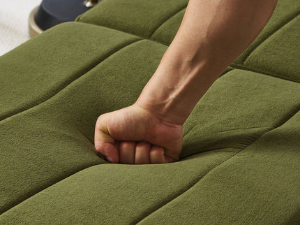 Upholstered Convertible Sleeper Sofa With 5 Position Backrest, Side Pockets, Storage