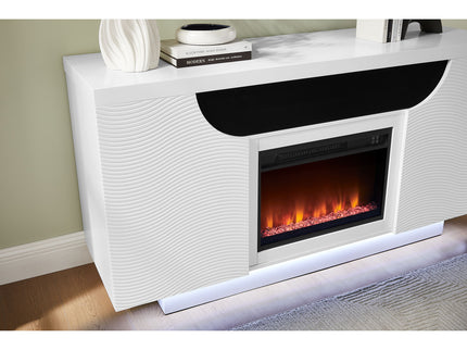Alessia - Electric Fireplace With Multi Color LED And Flame Settings
