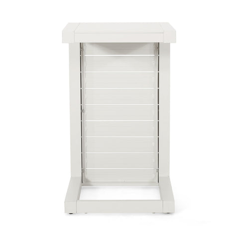 Aluminum Outdoor C - Shaped Side Table For Patio