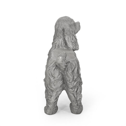 Cocker Spaniel Dog Statue - Gray