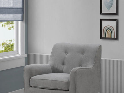 Ryder - Mid Century Modern Woven Fabric Tufted Armchair