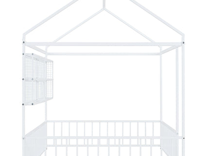 House Frame With Fence And Shelves