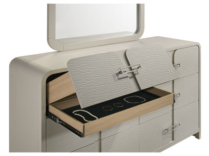 Aria - 6 Drawer Dresser - Beige