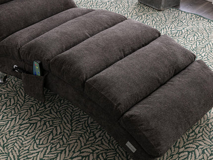 Massage Chaise Lounge Indoor With Remote Control, Ergonomic Electric Massage Lounger