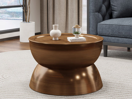 Sparling - Modern Iron Hourglass Coffee Table