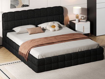 Upholstered Platform Bed With Headboard