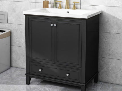 Modern Bathroom Vanity With Sink Combo, Multi Functional Cabinet With Doors And Drawer