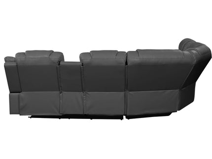 Challenger - Recliner Sectional Sofa, Built In USB, C Ports & Bluetooth