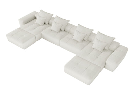 Modern Oversized Diy Combination Modular Sectional Sofa With Pillows