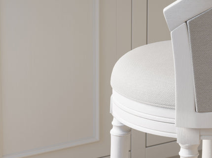 Barrel Back Stool With Swivel