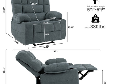 Massage Recliner Chair Sofa With Heating Vibration