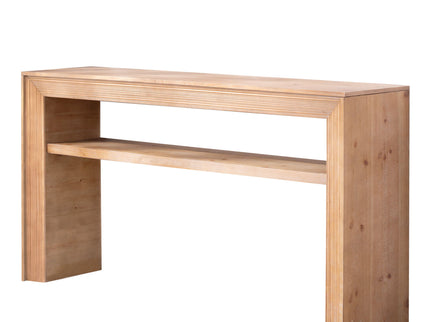 Console Table With Storage Shelf - Antique Natural / Light Natural / Natural