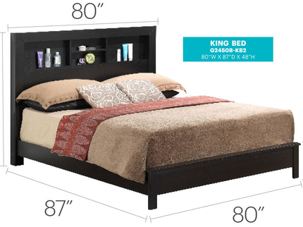 Bed With Transitional Design Stylish