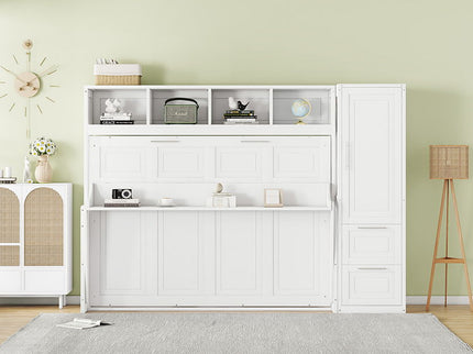 Space Saving Murphy Wall Bed With Closet And Drawers