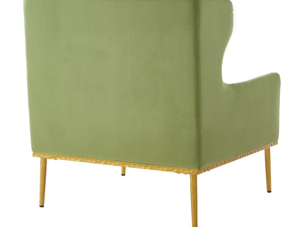 Elegant Curved Armrest Accent Armchair