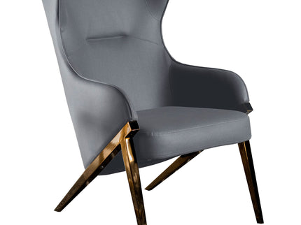 Crendon - Upholstered Wingback Accent Chair - Slate