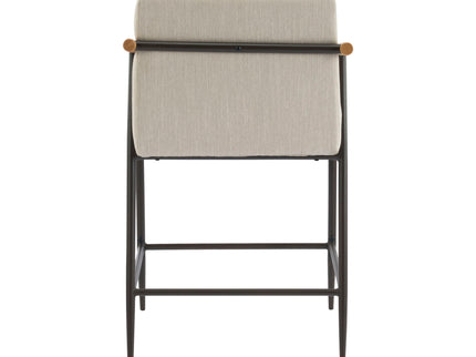 Mid Century Modern Counter Stool Set With Iron Frame